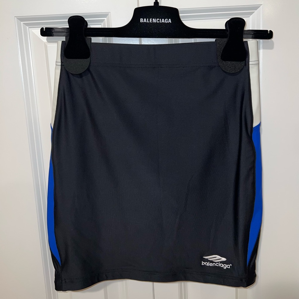 Balenciaga Stretch Jersey Track Skirt